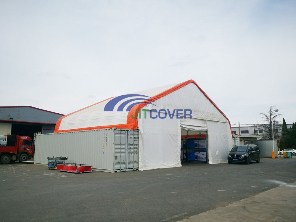 Shipping Container Steel Roof PVC Storage Tent (JIT-5040C)