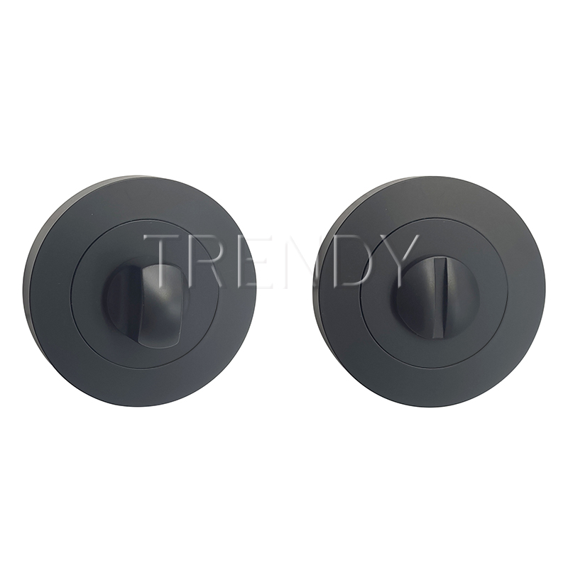 Handle Hardware Accessories Round Rose Lock Cover Zinc Alloy Escutcheon with Cylinder Key Hole (ZR03-CL)