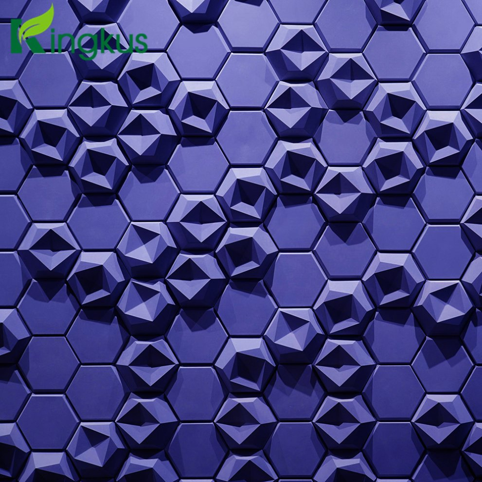 Sound-Absorbing 3D Acoustic Polyester Panel