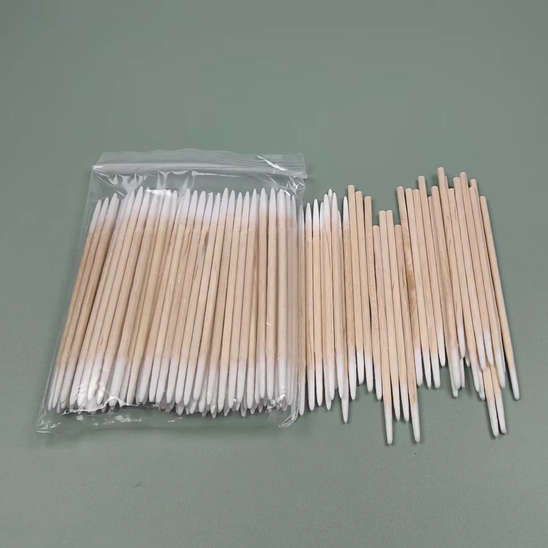 New Product Hits Pointed Toe Embroidery Two Wooden Poles Cotton Swab