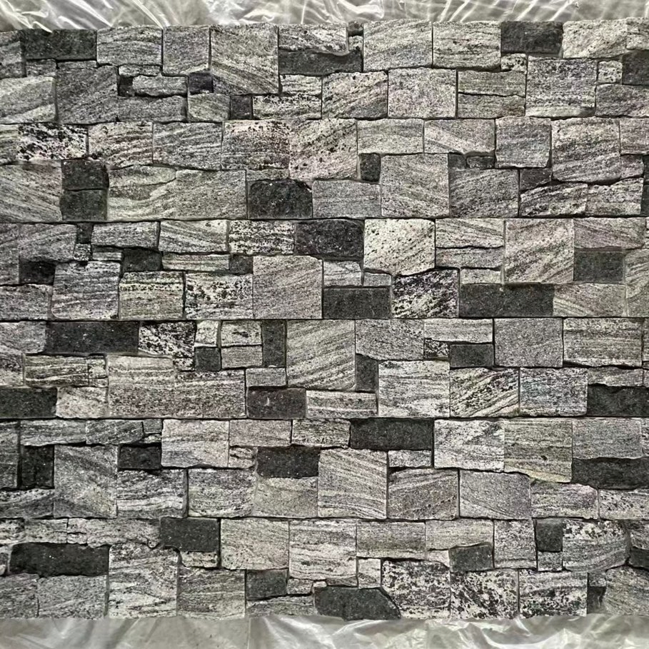 Exterior Wall Veneer Granite Stone Panels Natural Stone Tiles Wall Cladding Culture Stone for Fireplace