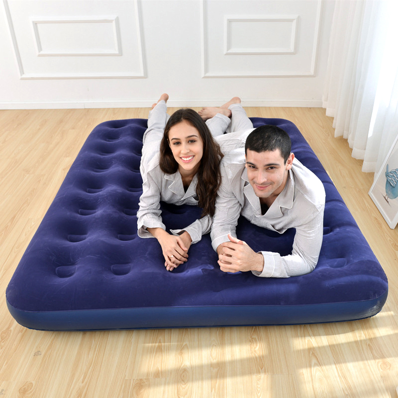 Wholesale Good Quality Flocked PVC Intex Portable Inflatable Air Mattress