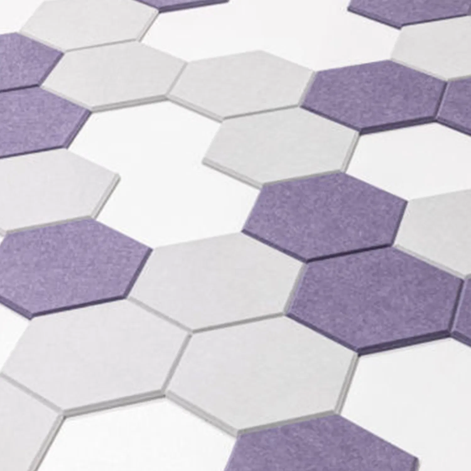 Polyester Panel Sound Absorbing Hexagon High Density Eco-Friendly Decorative Polyester Acoustic Panel