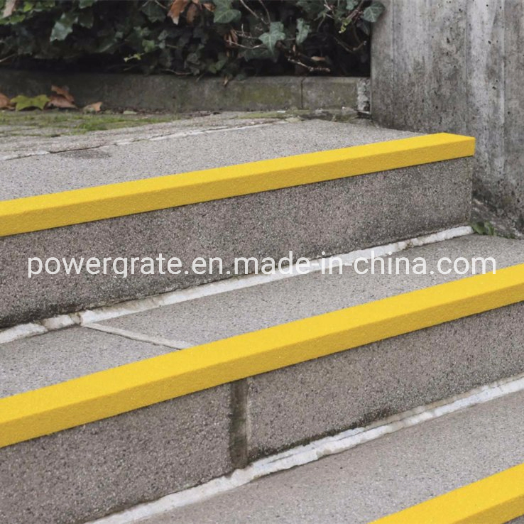 Anti-Slip FRP Stair Tread Cover with UV Inhibitor and Certification