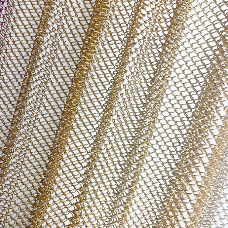 Home Decoration Aluminum Curtain Wire Mesh Patterns Office Building Partition Decorative Mesh