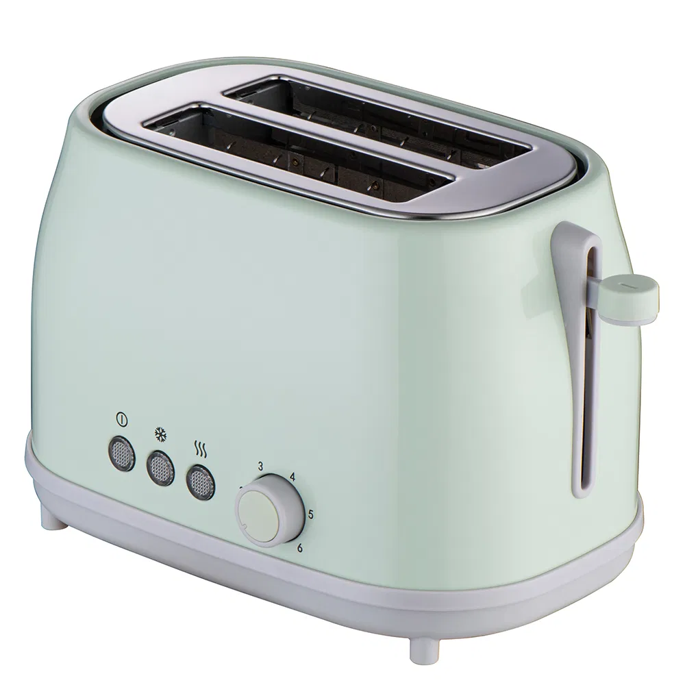 Home Kitchen Stainless Steel Toaster 2 Slices Smart Toaster with Lid and Extra Wide Slot