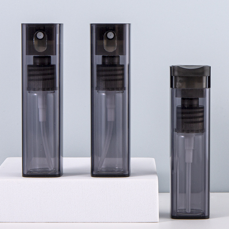 Colorful 15ml 10ml Matte Black Plastic Atomizer Airless Spray Bottle Plastic Customized Pet Spray Pump Bottle