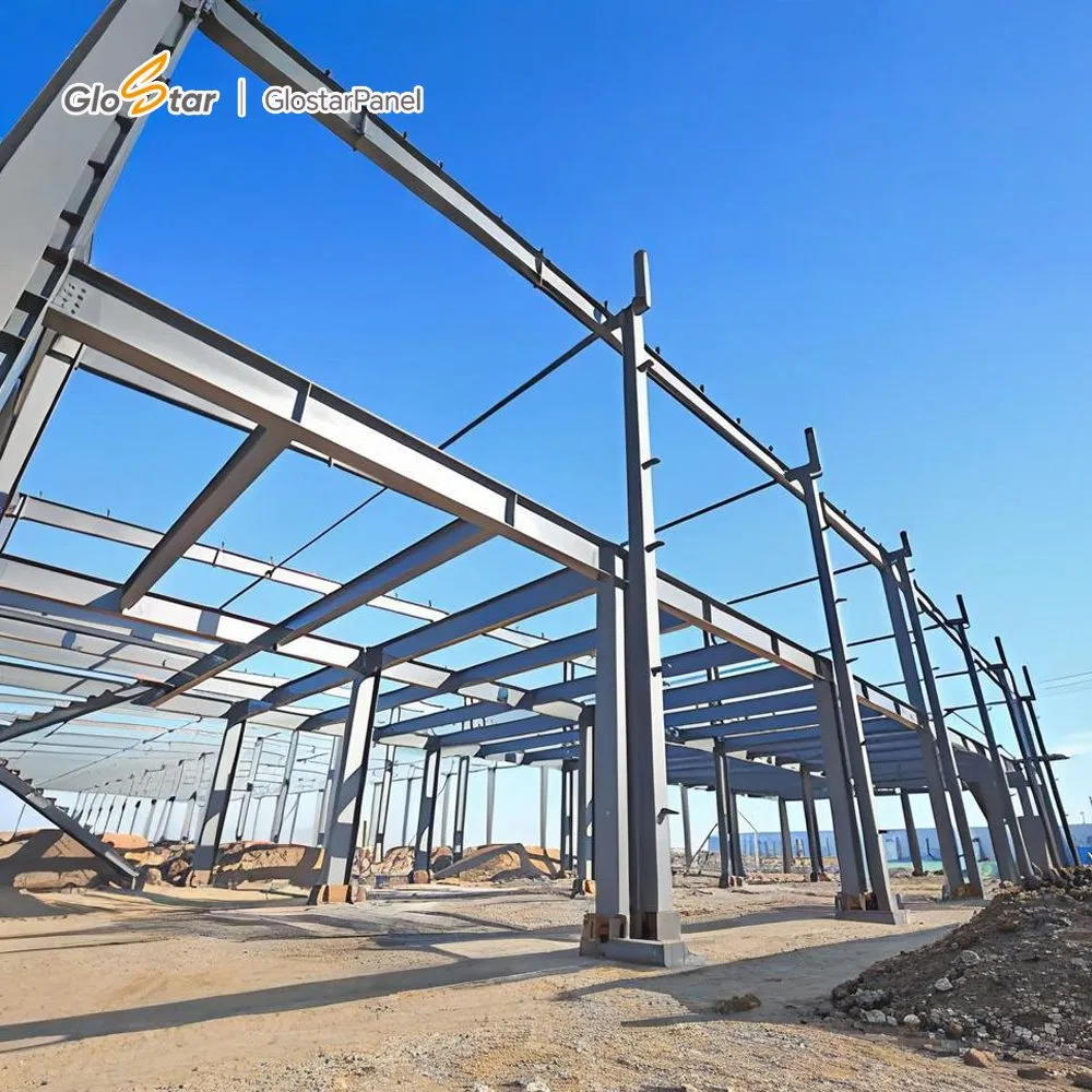 Multi Story Prefabricated Steel Structure Office Building Factory Construction