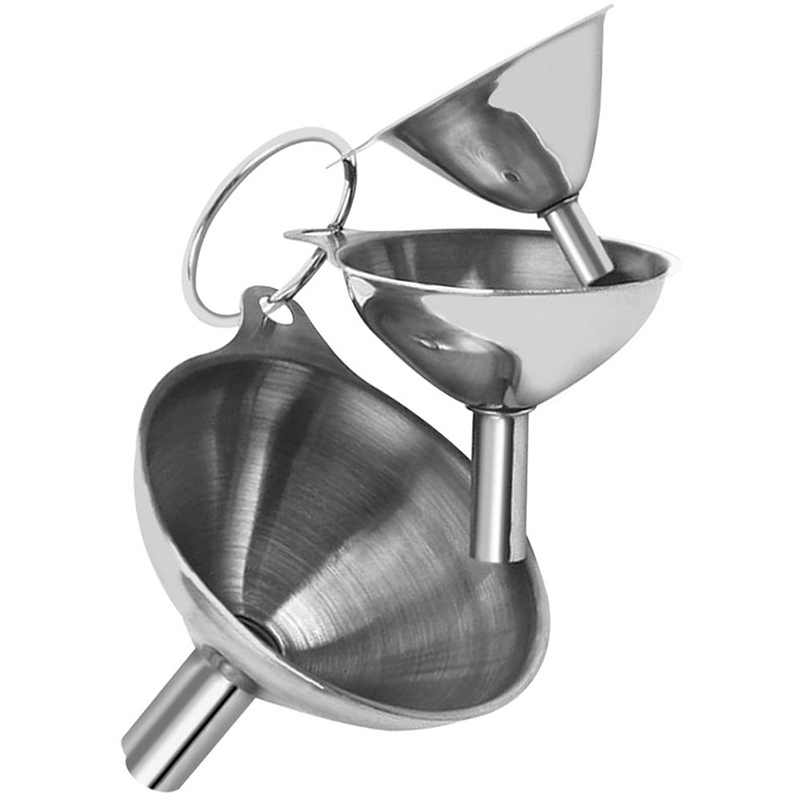 Stainless Steel Mini Funnel Set Oil Leak Wine Leak Integrated Liquid Dispenser