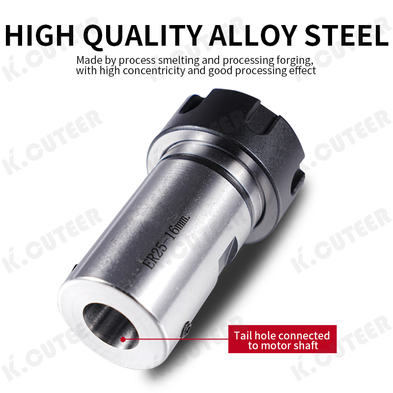 CNC Motor Spindle Drill Chuck Tool Holder Tail Hole Connection Tool Holder