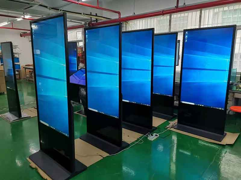 Indoor 43 Inch Advertising Player Touch Screen Floor Stand Kiosk 4K Screen Digital Signage and Display
