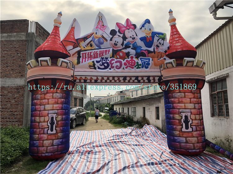 Boyi Customized Inflatable Archway for Party Decoration Advertising Inflatable Castle Arch