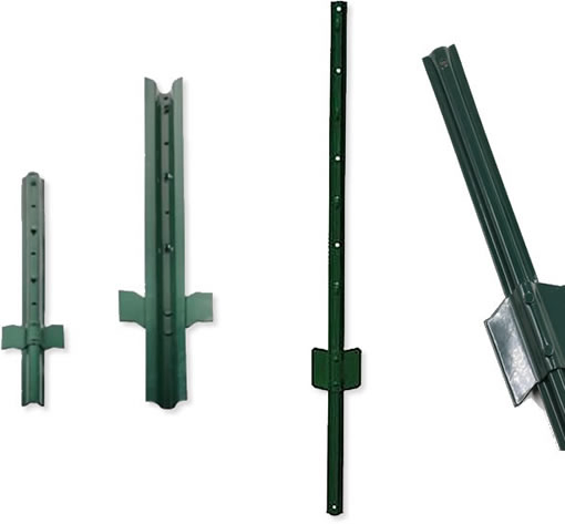 Strong Tubular Fence Post with Nuts and Washers for Durability