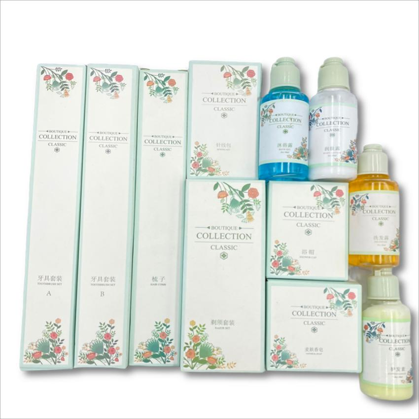 Floral Fragrance Portable Disposable Custom Toiletries for Hotel SPA Travelling
