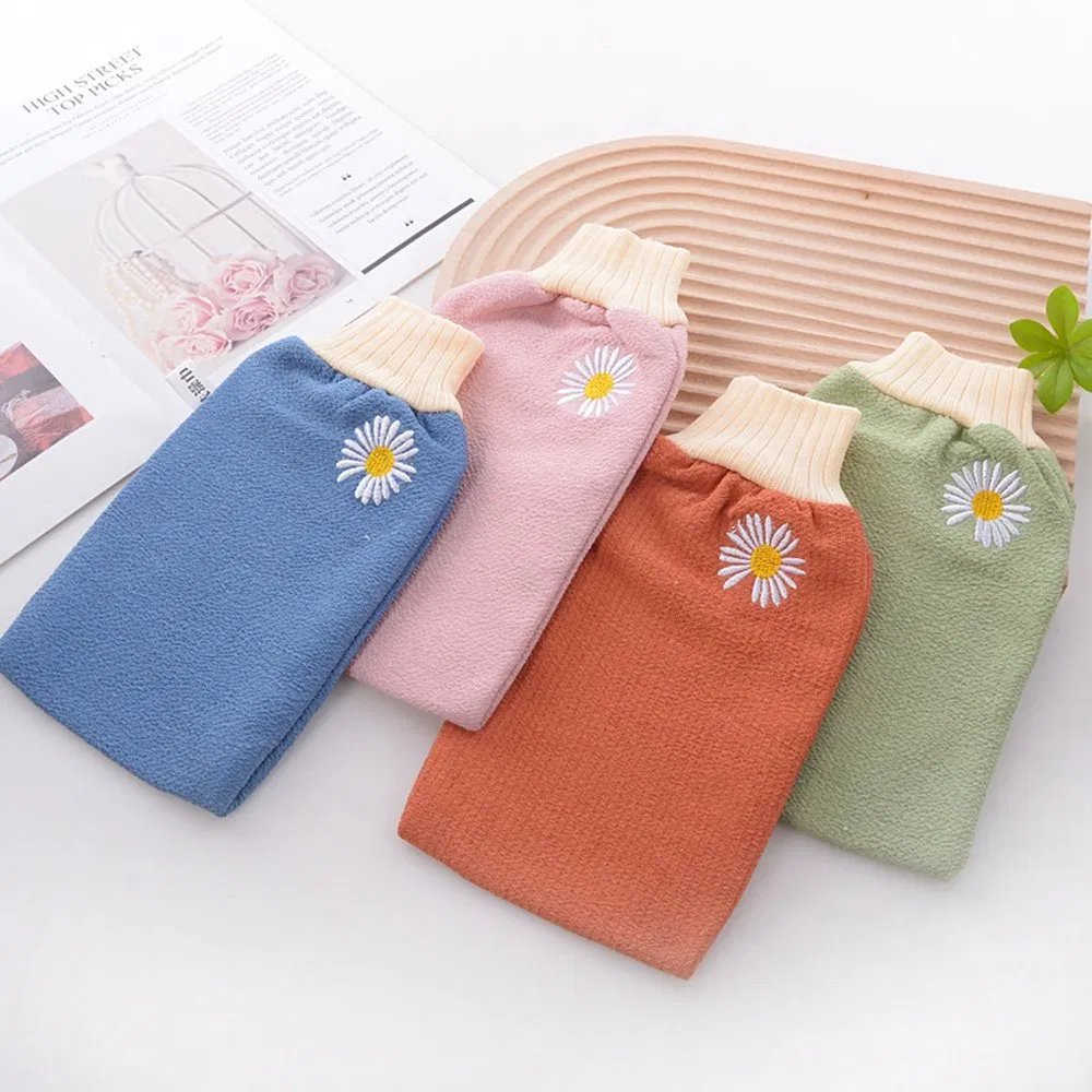 Body Scrubbing Exfoliating Bath Gloves for SPA Bamboo Cleaning Mitt Glove