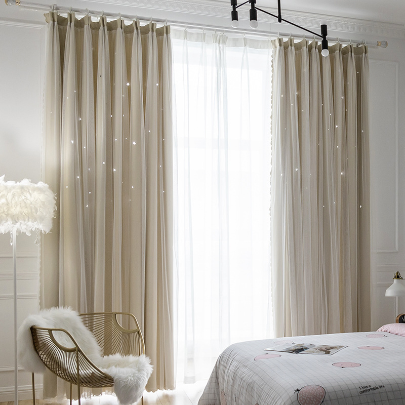 Whole Textiles Plain Window Soft Blue Organza Polyester Voile Sheer Mesh Fabric Curtain Kitchen Curtain