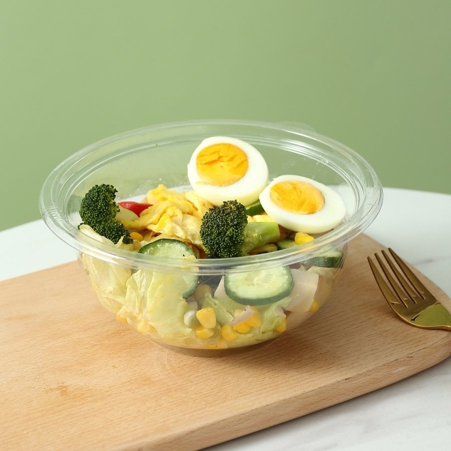 Large Volume Heavy-Duty Plastic Salad Bowl for Desserts and Salads
