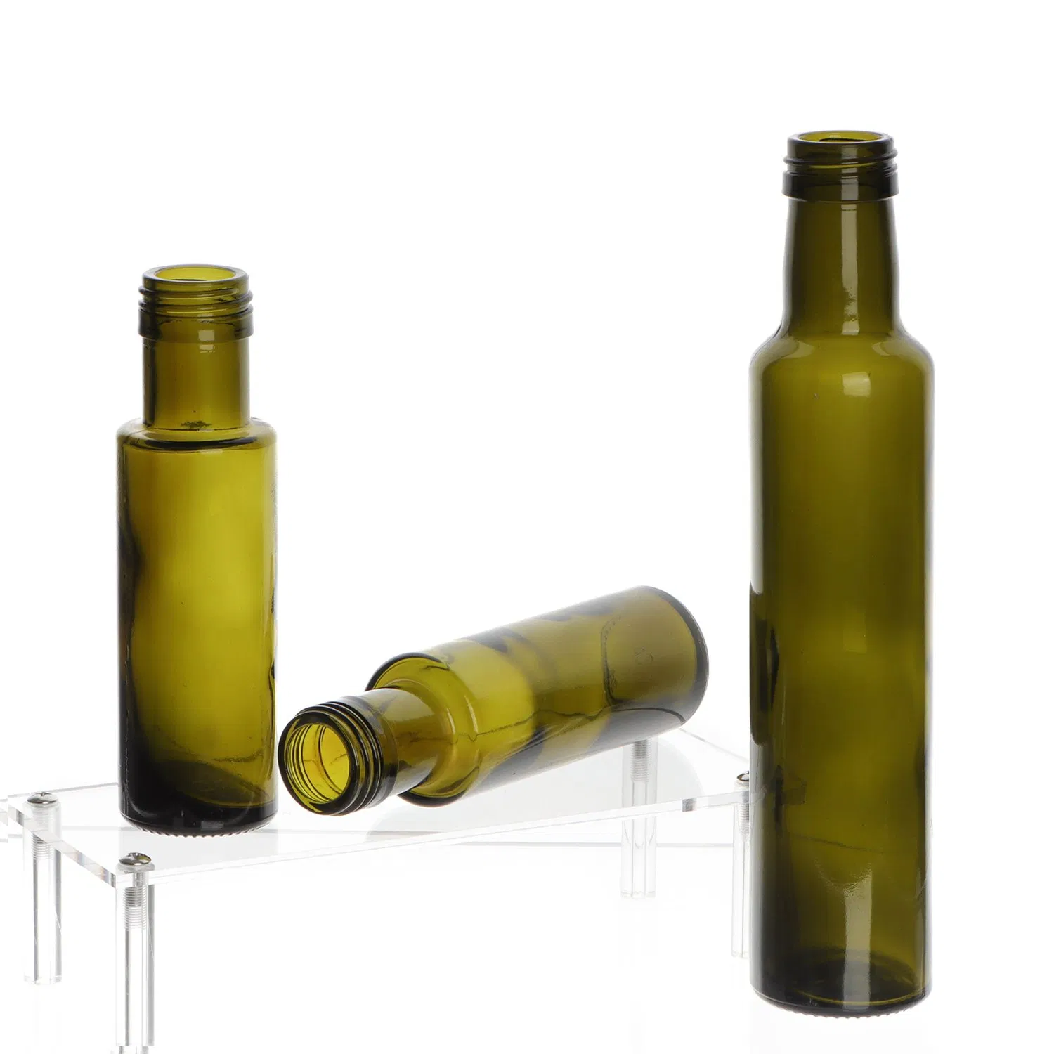 Custom Various Sizes Glass Olive Oil Bottle 500ml 750ml Cooking Oil Glass Bottle with Aluminum Cap