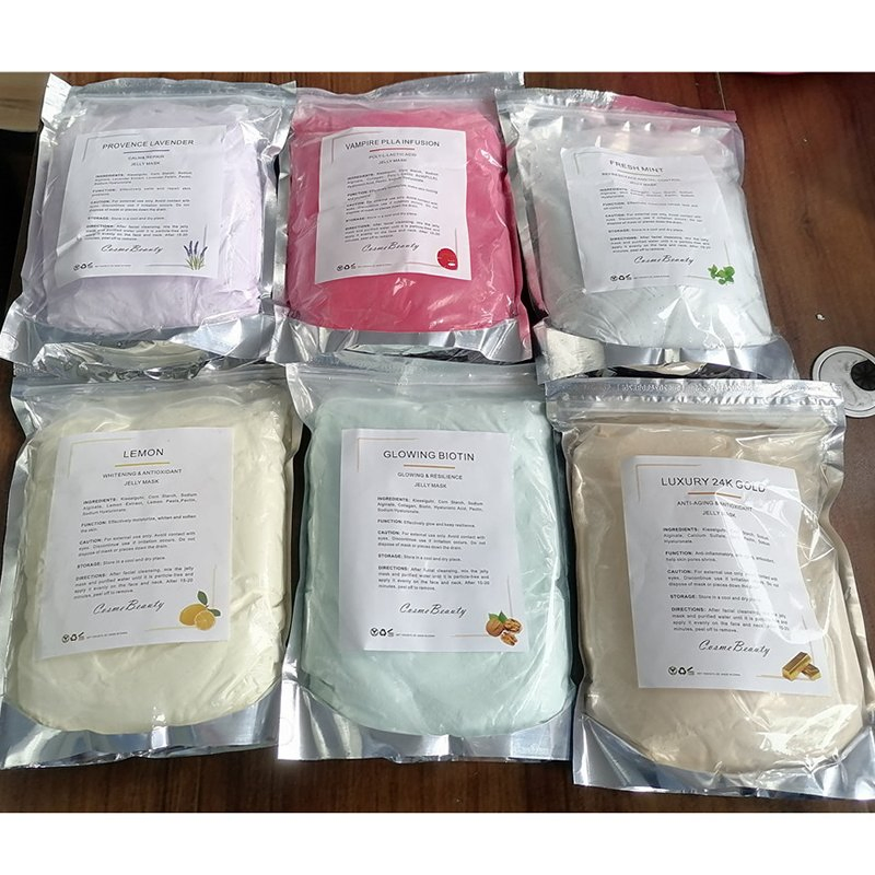 Customize Logo Anti-Aging Anti Acne Repair Hydrates Skin Natural Powder Jelly Mask/ Label OEM ODM 39scents