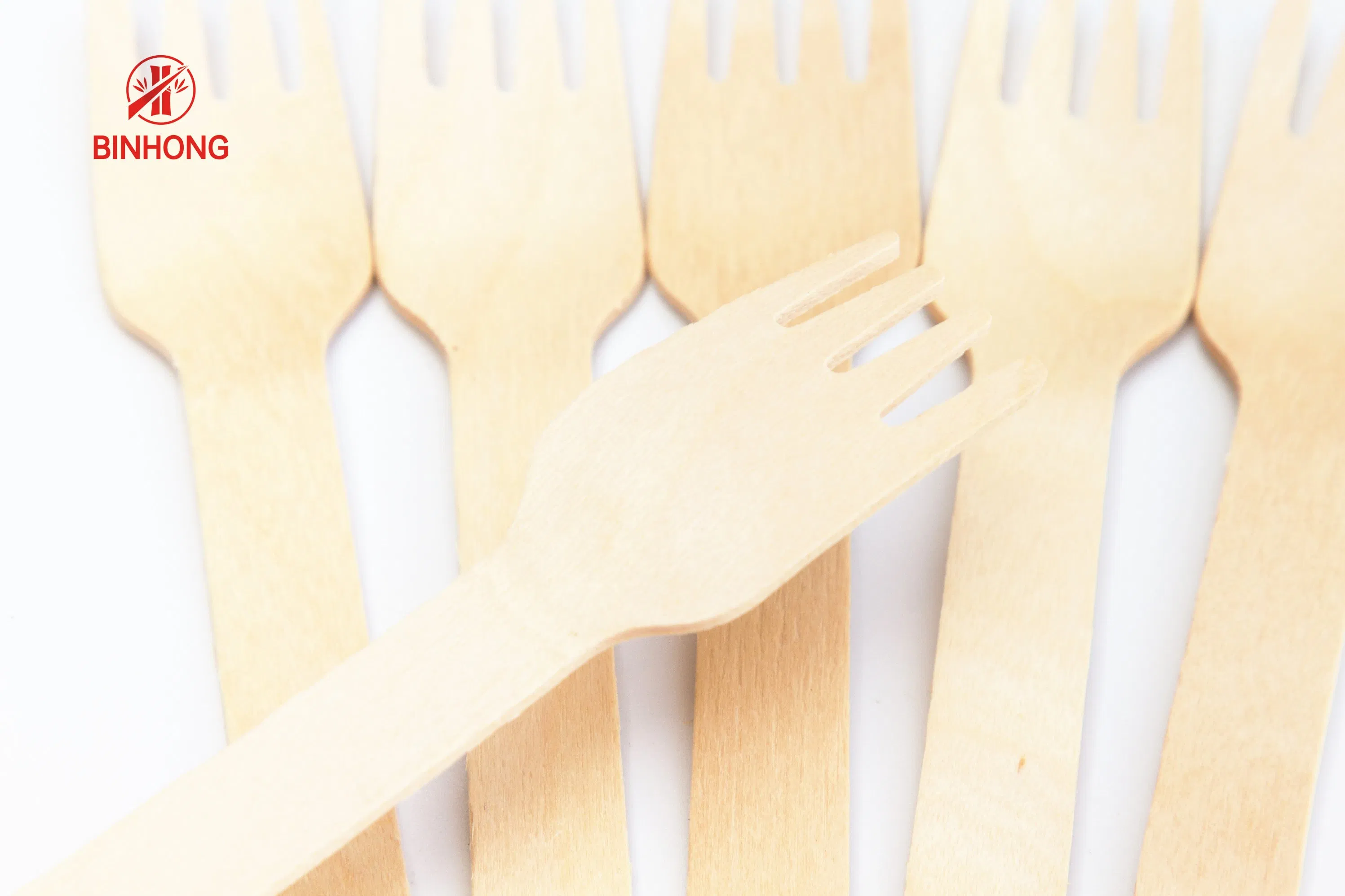 16cm Disposable Cutlery, Wooden Forks