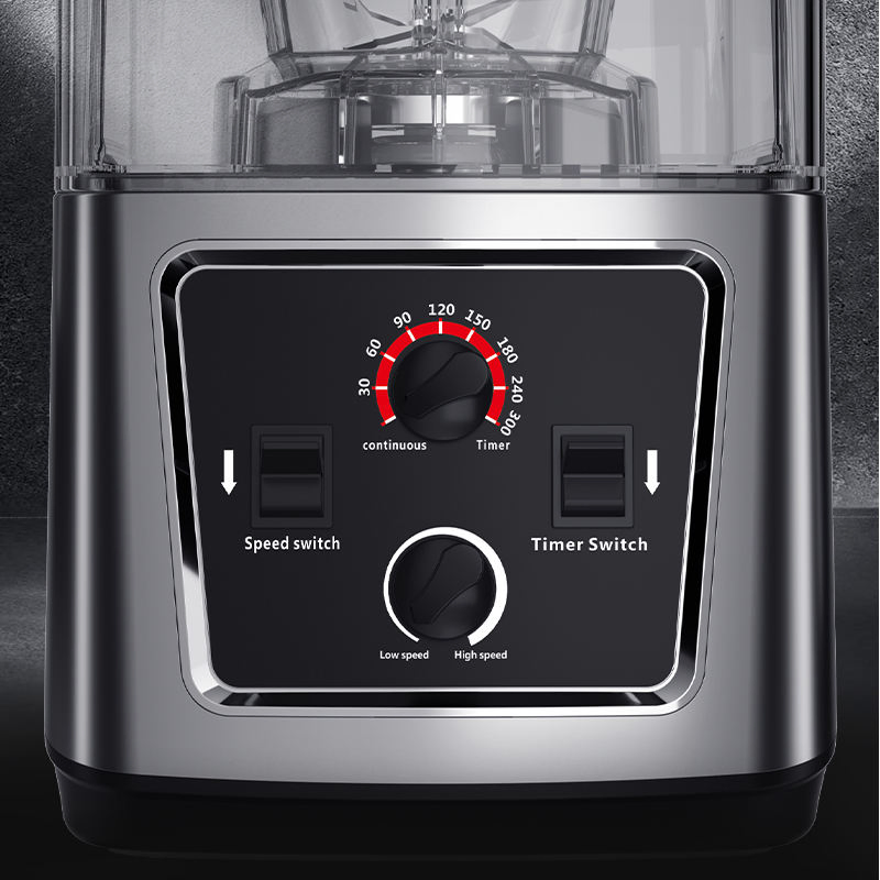 Ranbem 110V 220V Quite Low Noise Commercial Smoothie Ice Maker Blender and Mixer with Sound Enclosure