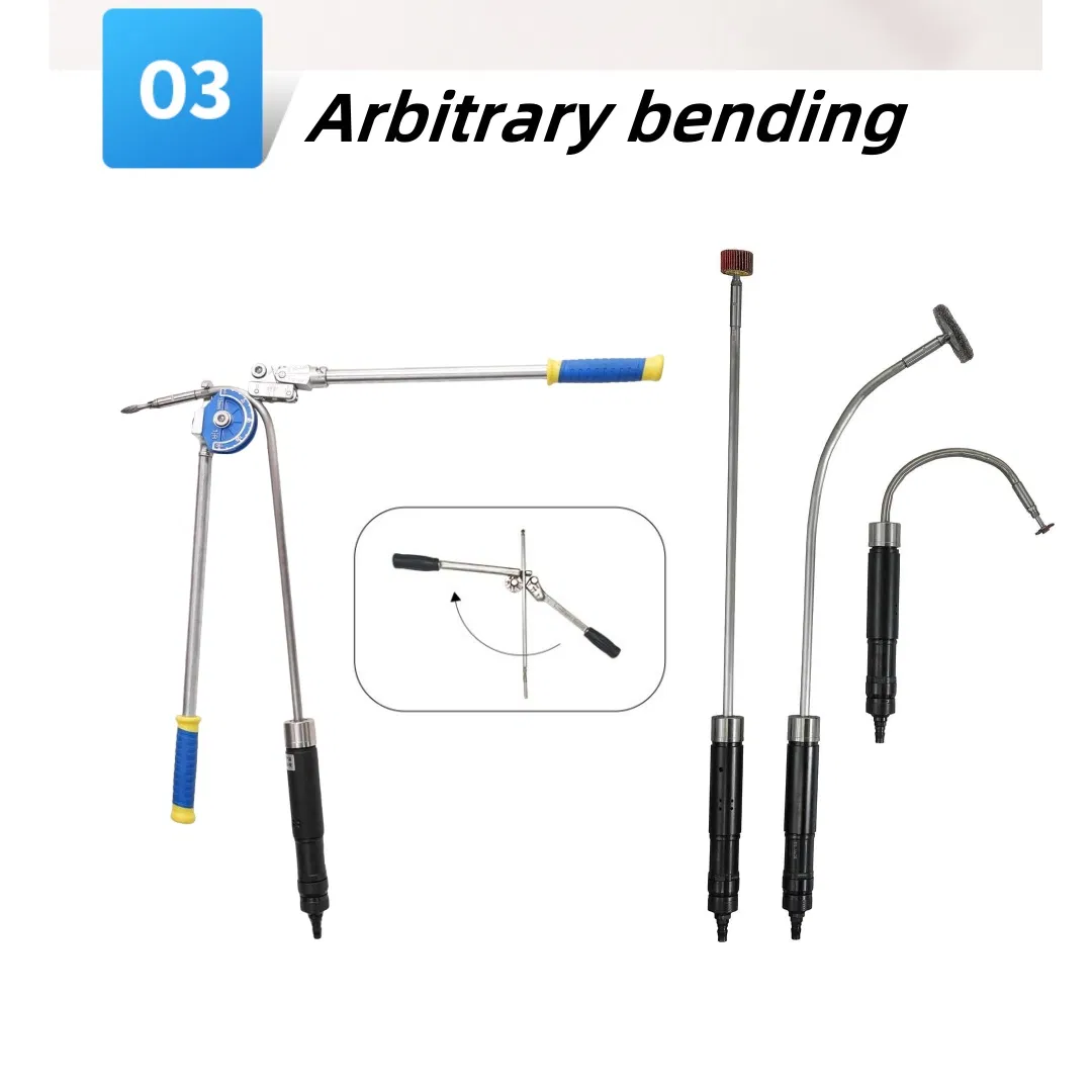 Пневматическая шлифовальная машина с удлинительным валом