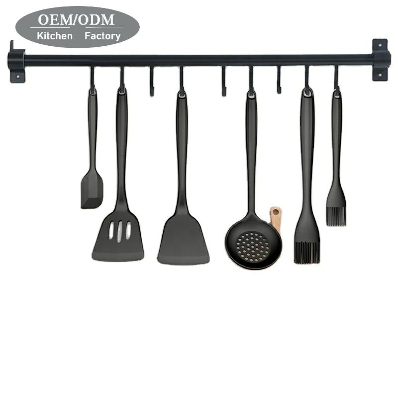 Heat Resistant Kitchen Utensils with Spatula Silicone Kitchen Gadgets Utensil Set