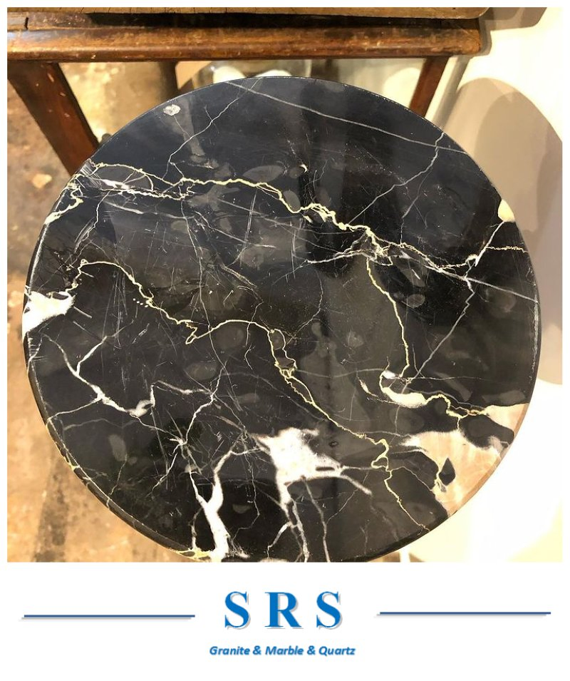 Polished Black and Gold Portoro Marble for Slab/Tile/Countertop/Table Top