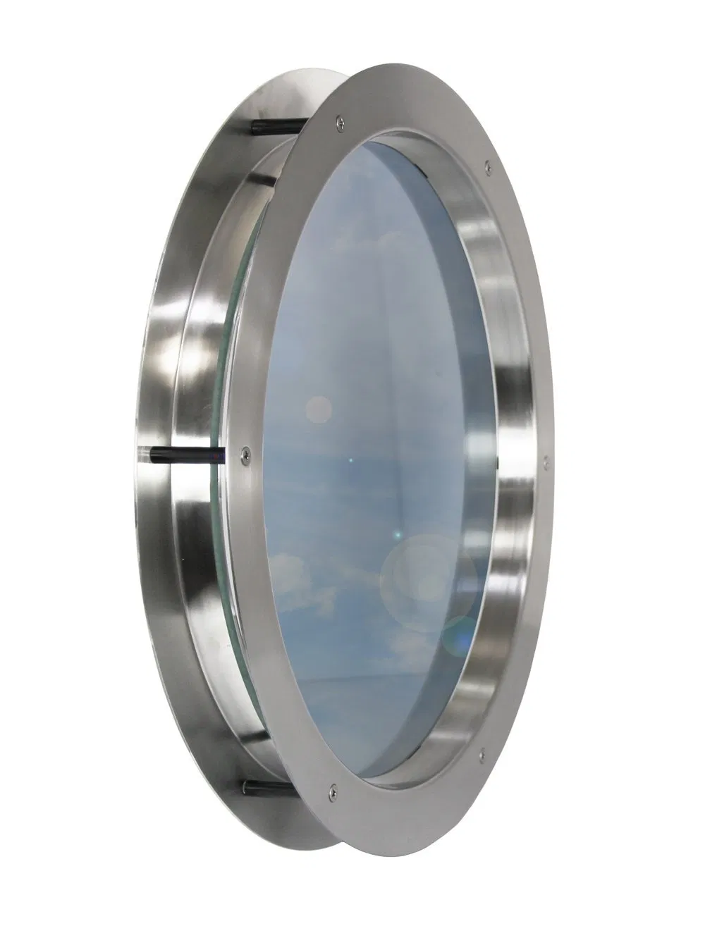 Stainless Steel Door Viewer Clear Tempered Glass Window Porthole