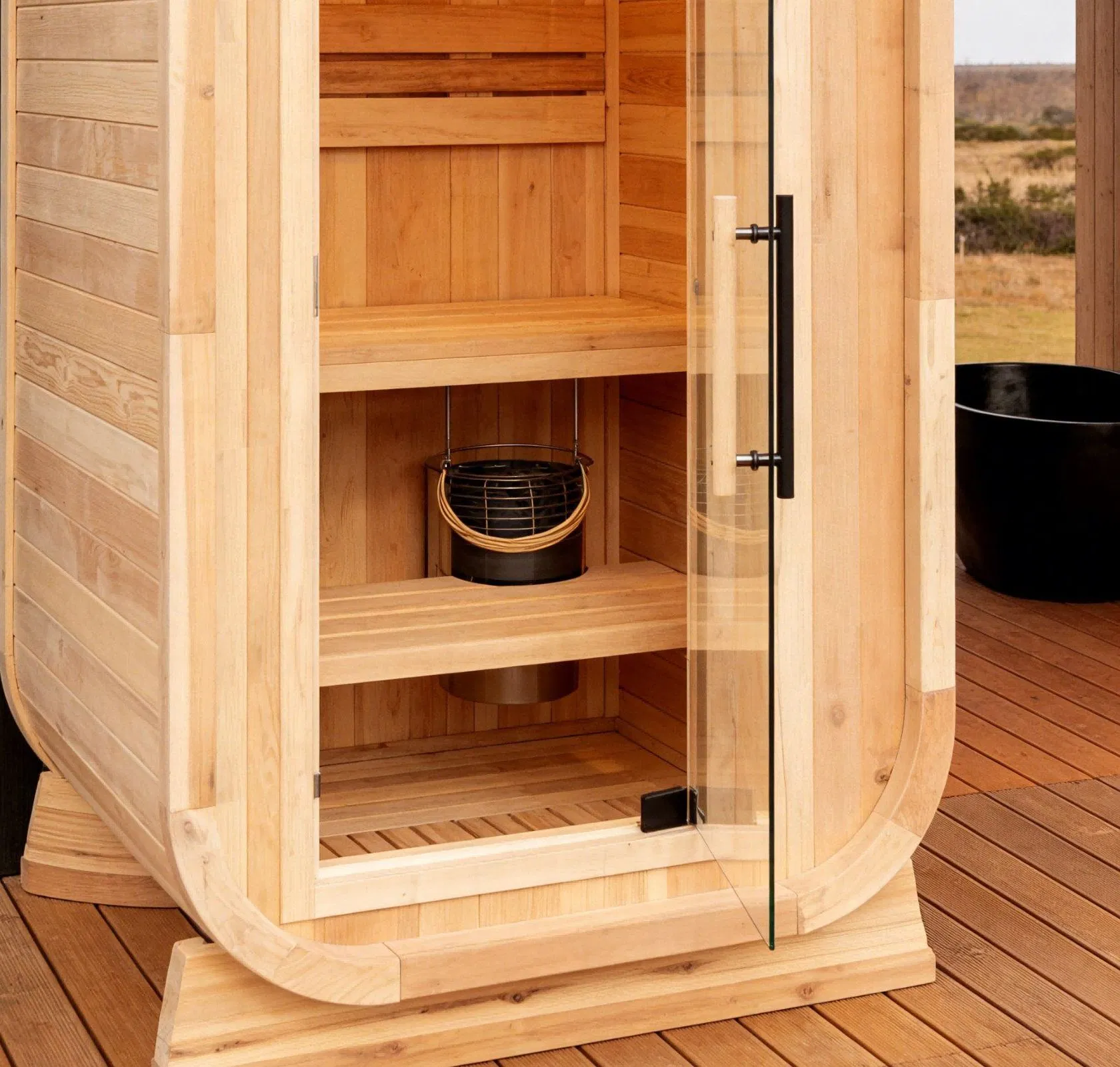 Сауна-бочка деревянная для дома и дачи