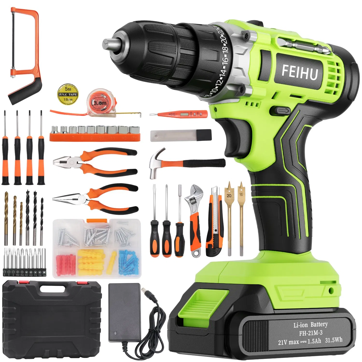 Беспроводной шуруповерт Feihu с бесщеточным мотором