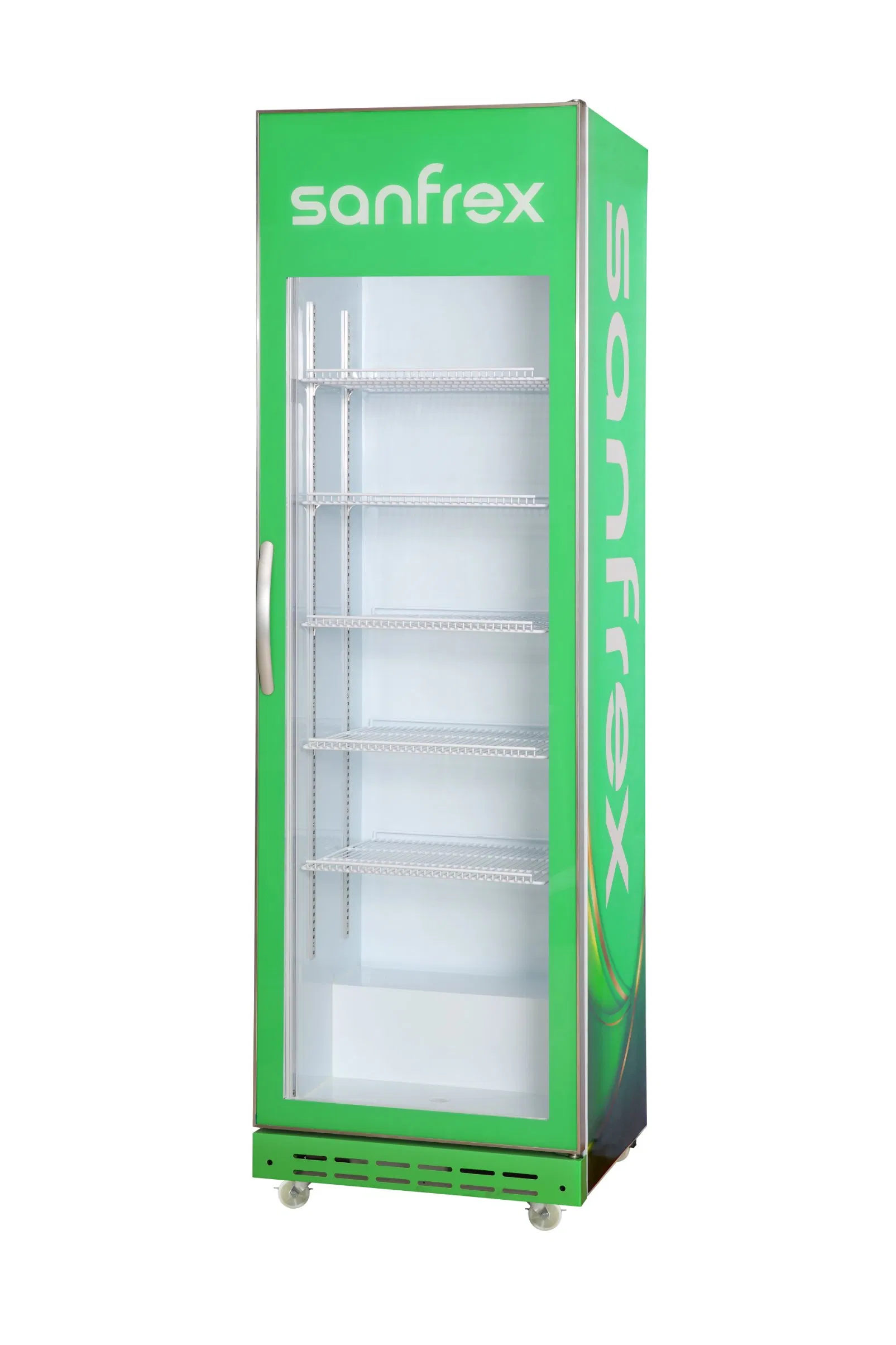 Foshan Commercial Single Glass Door Cold Drink Display Freezer
