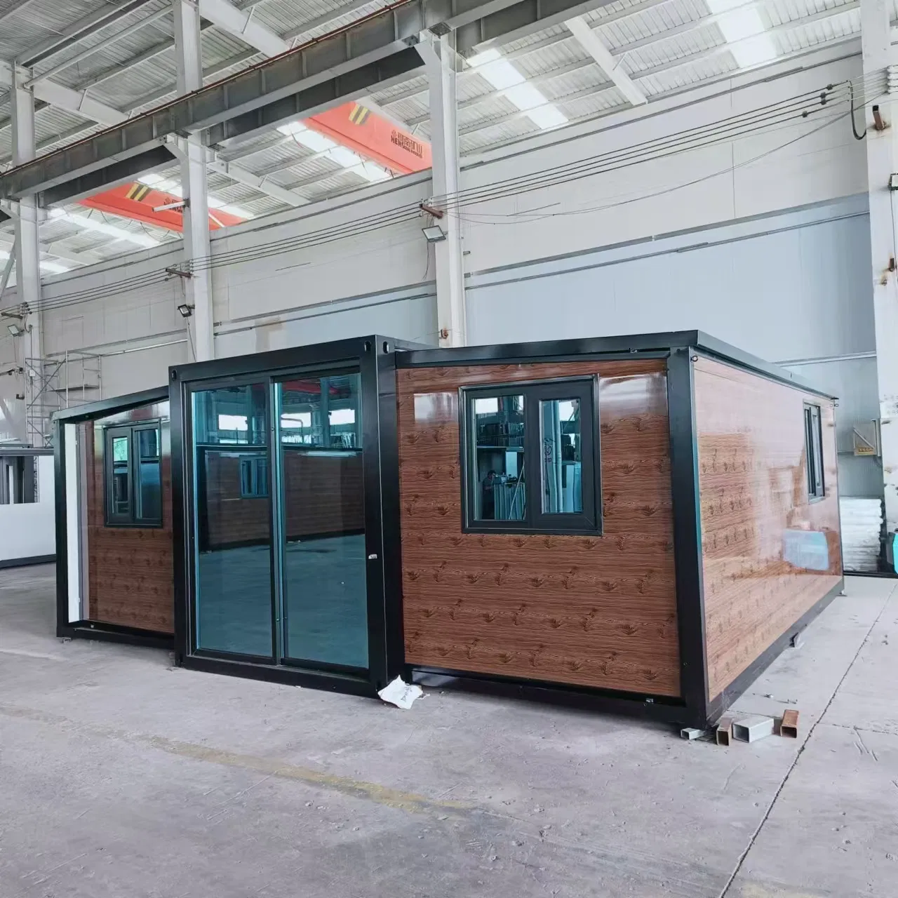 Mobile Activity Room Fast Moving House, 20FT 40FT Luxury Prefabricated Double Wing Expandable Prefab Folding Box Container House