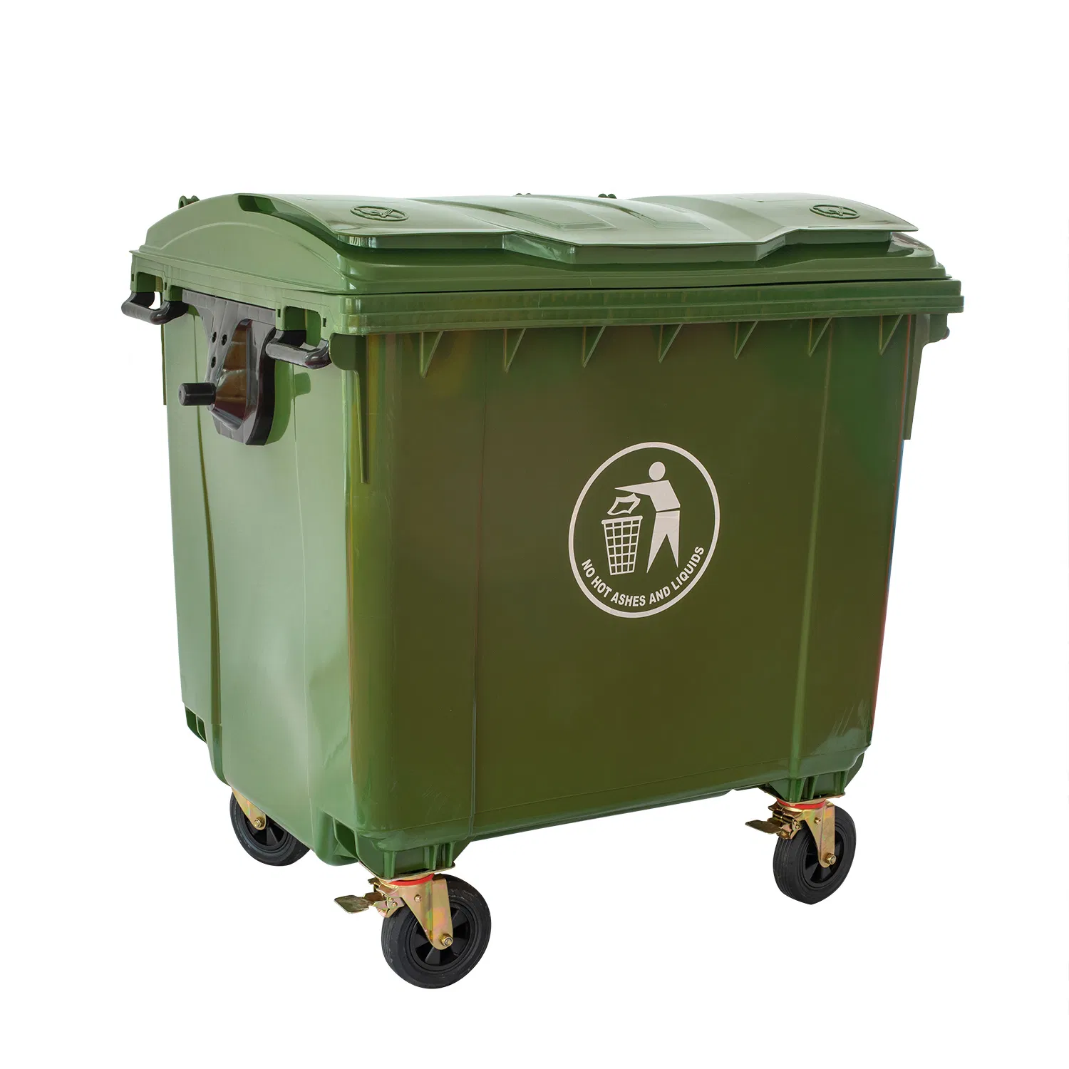 Manufacturer Trash Can Plastic Wastebin 1100L Cheap Price Mobile Waste Containers