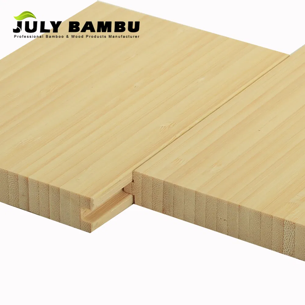 Fsc Certificated Indoor Bamboo Hard Wood Floor, 12mm Natural Vertical Bamboo Deck Floor