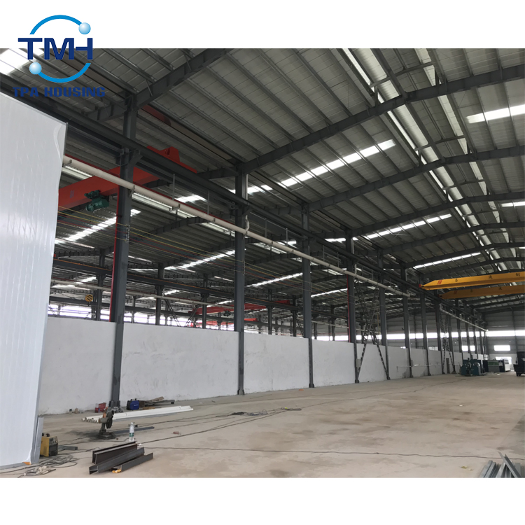 Gable Frame Light Steel Metal Building Prefabricated Industrial Steel Structure Warehouse with Mezzanine