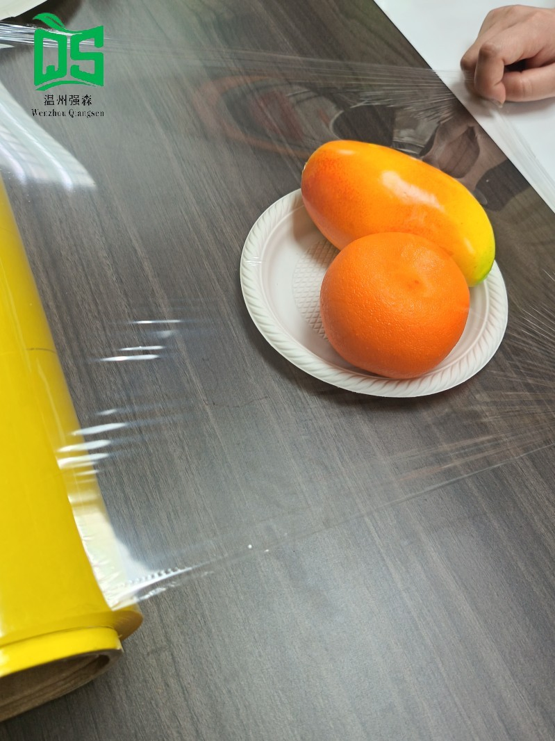 Food Grade High Stretch Transparent Clear Jumbo Roll PVC Cling Film Wrap