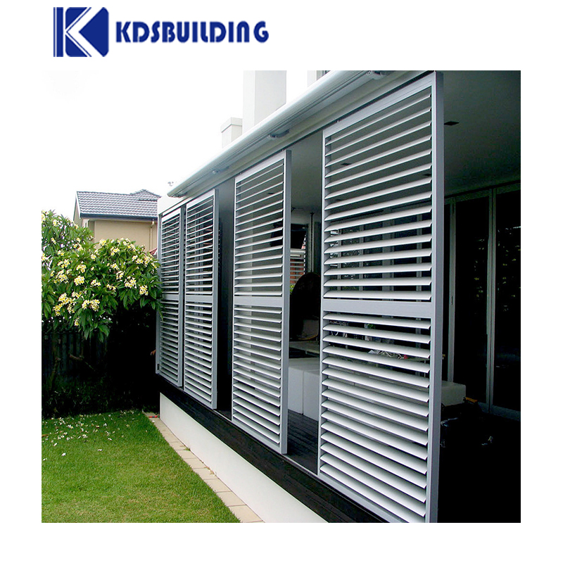 Luxury Window Blind Blackout Vertical Patio Louver Fixed Aluminum Louver Window