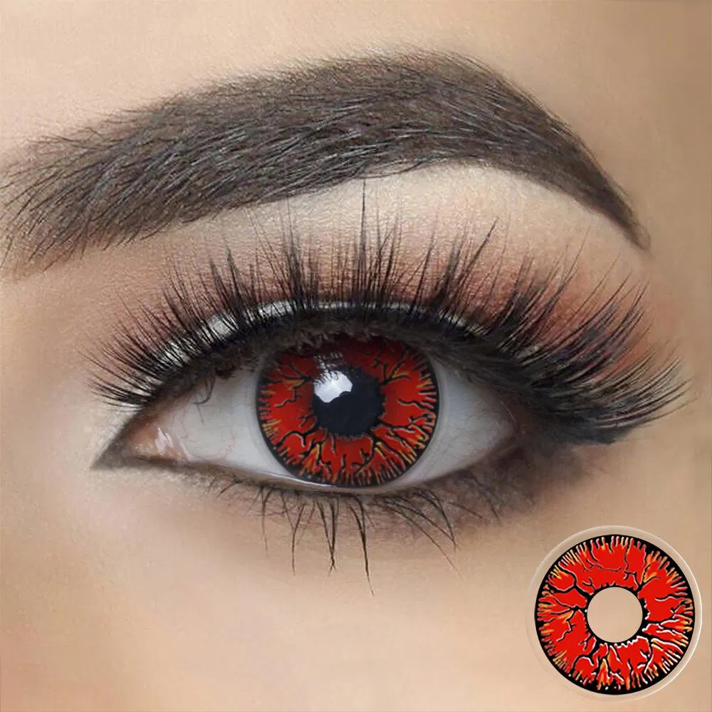 Halloween Contacts Cosplay Crazy Hot Selling Crazy Color Design Cosmetic Soft Color Contact Lens