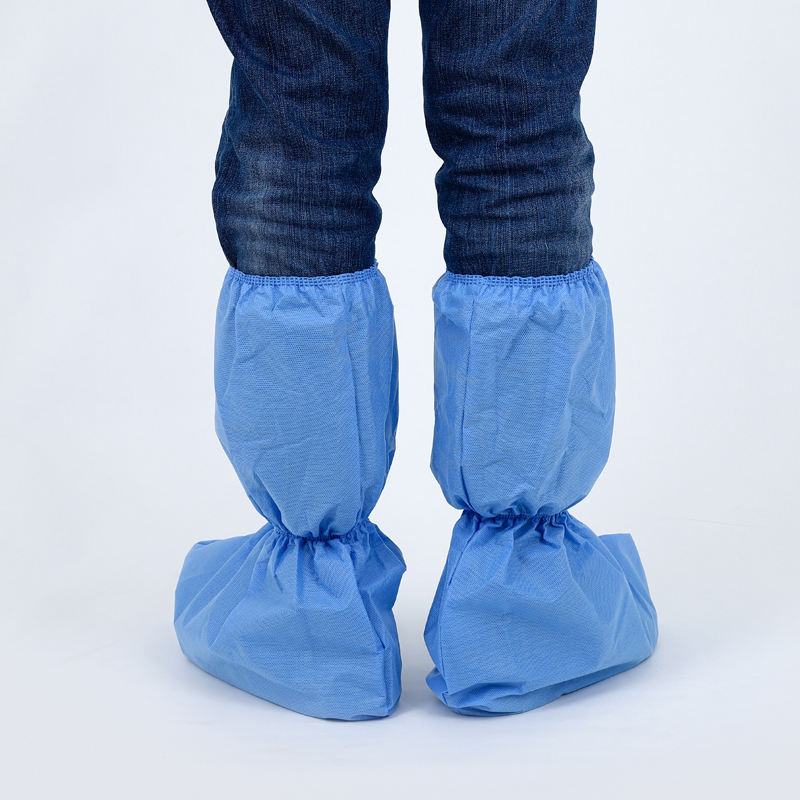 Shoe Covers White/Blue Waterproof Boots Cover Disposable Protective Boot Cover