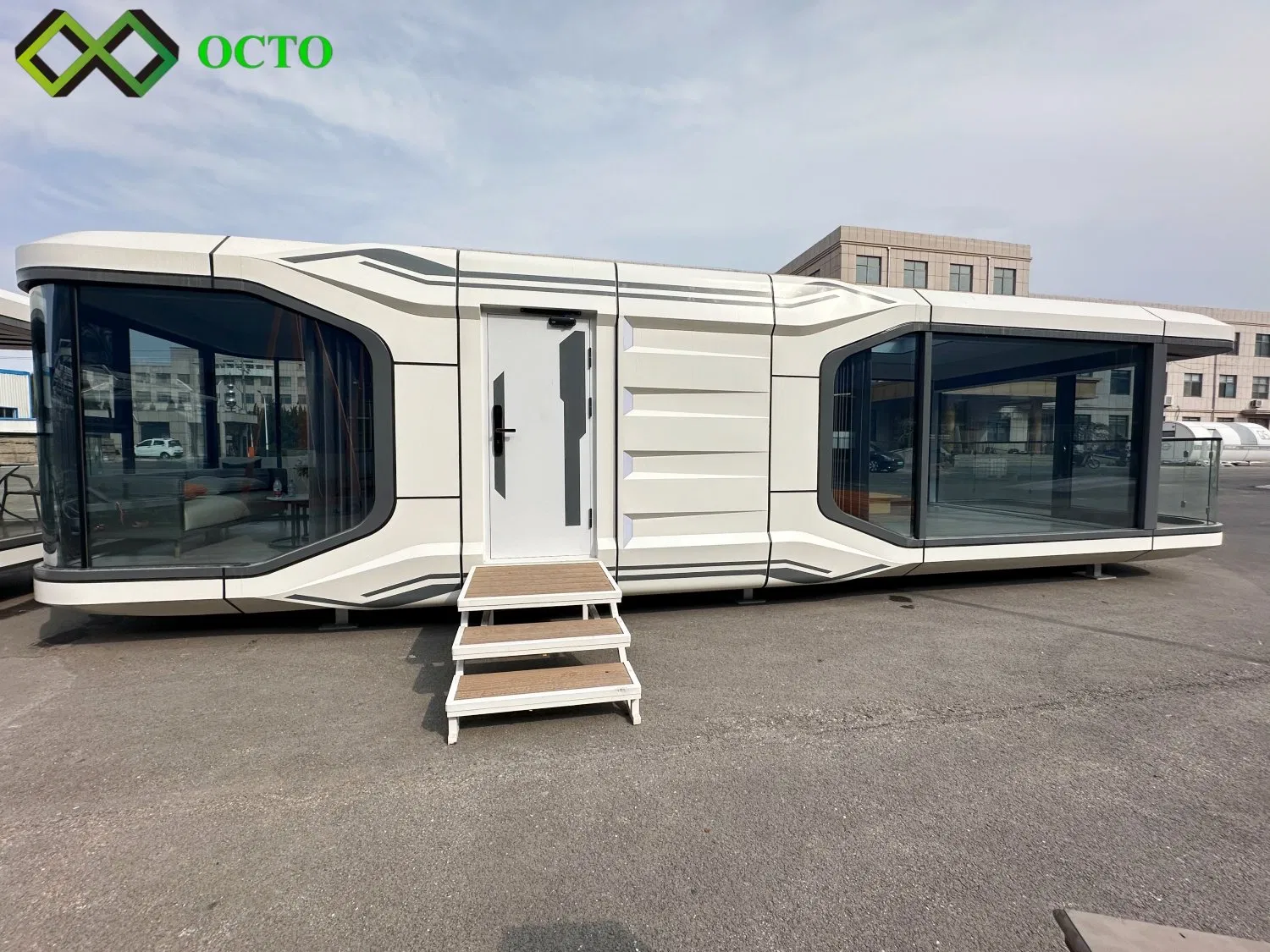 Mobile Convenience Store for Tourist Attractions 38sqm Countryside Prefab Space House