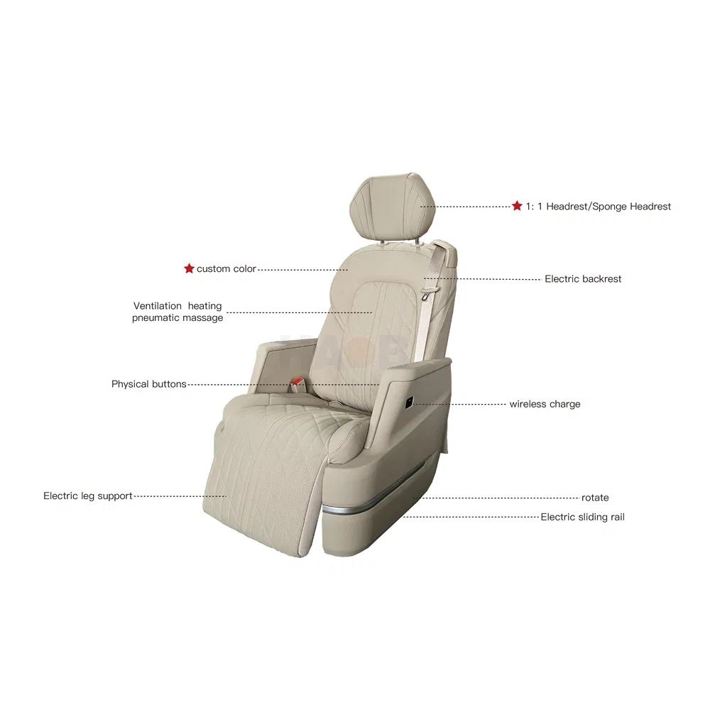Intelligent Comfort Luxury Electric MPV Driver Seat