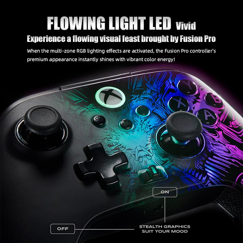 Hot Selling Wireless Bt Game Controller with RGB Compatible with X-Box Series X|S PC