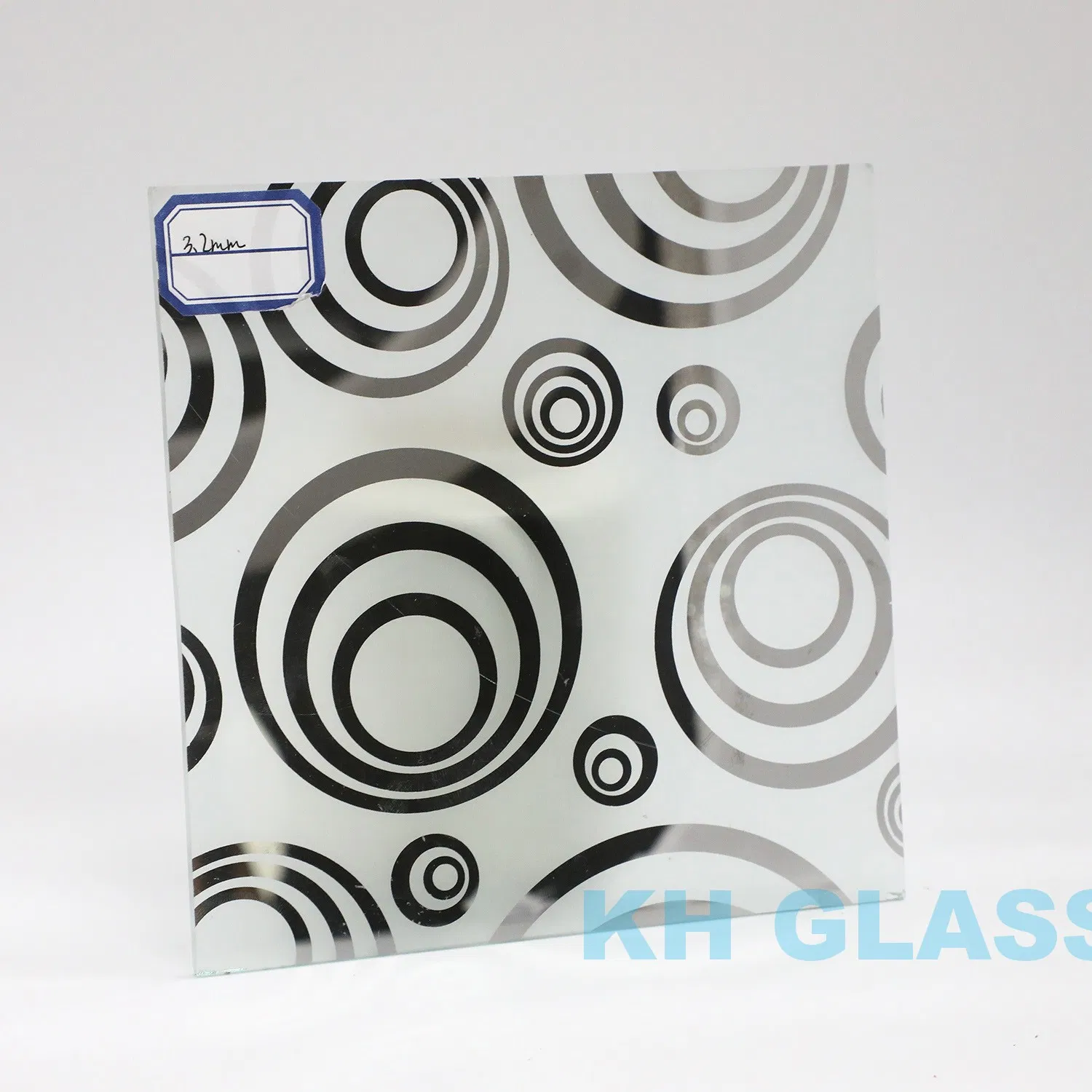 3mm to 15mm Designed Decorative Acid Frosted Etched Glass