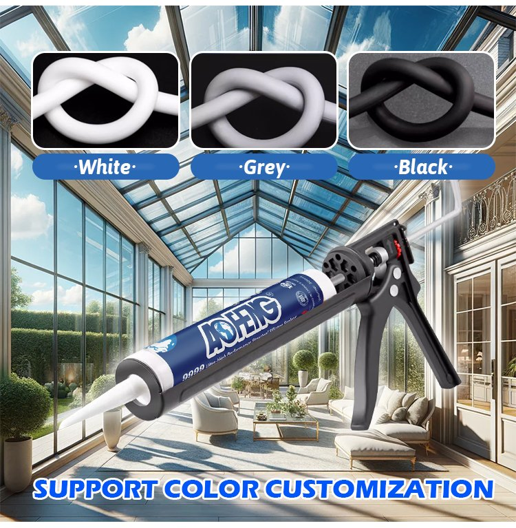 Advanced Silicone Sealant for Stone, Glass, Aluminum Facades, and Metal Curtain Walls in Commercial Outdoor Installations