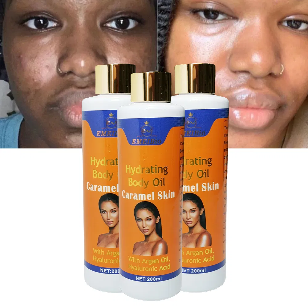 Hot Selling Product Caramel Colored Skin Care Oil Brightens The Body Moisturizes The Skin Brightening Body Oil