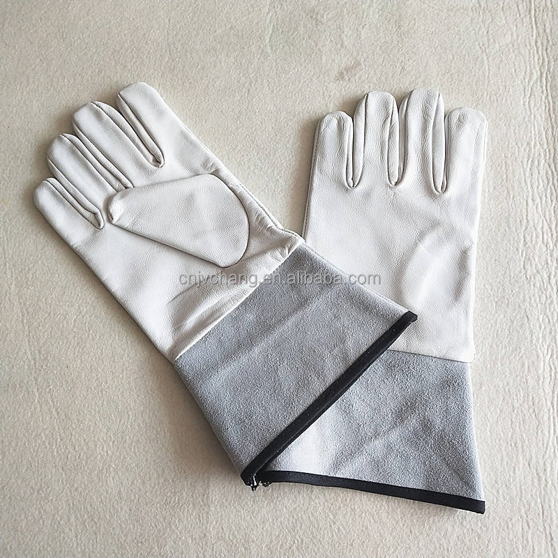 Premium Heat Resistant Cowhide Leather BBQ Baking Gloves for Kitchen Use