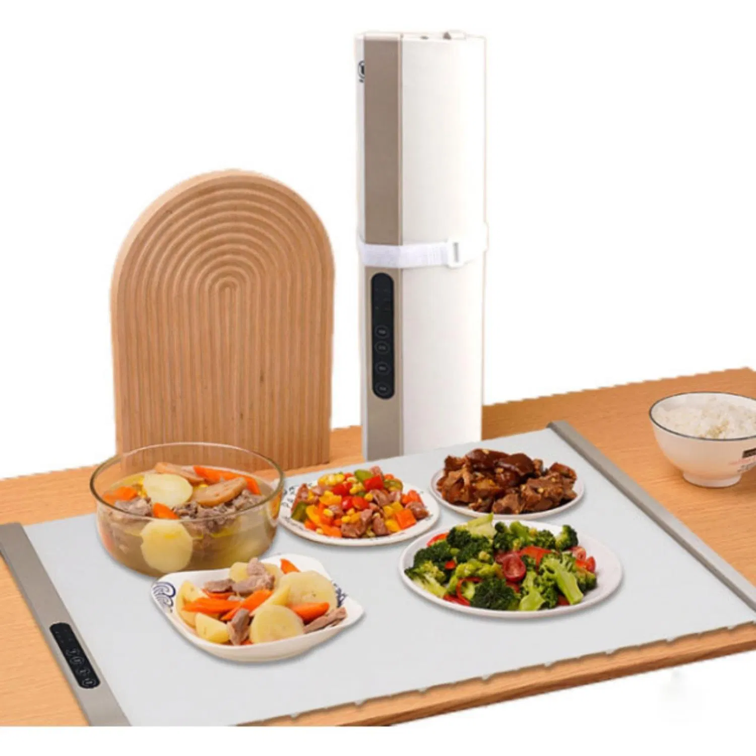 Intelligent Silicone Food Warmer Mat Foldable and Rolled up Food Heating Mats