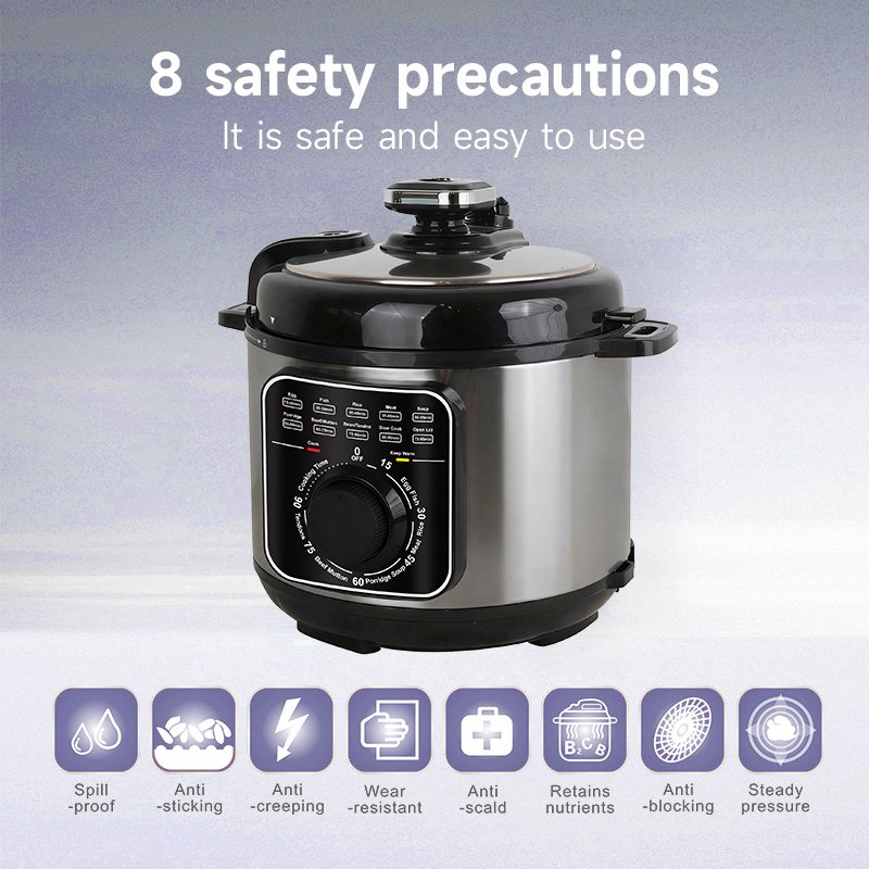 Factory Wholesale High Quality 5L 6L Digital Multi Function Electric Pressure Cooker Multicooker