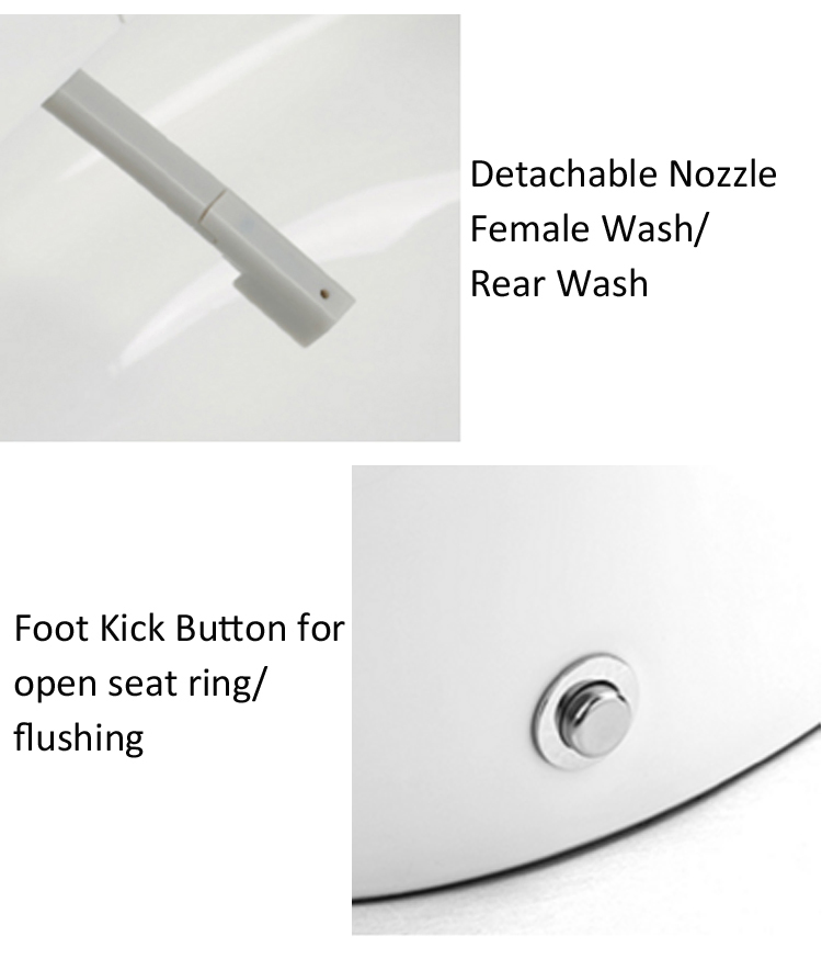 European Design Super White Flushing Toilet